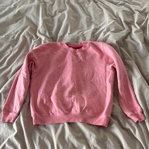 Two Cozy Pink Crew Neck Sweatshirts Size Medium